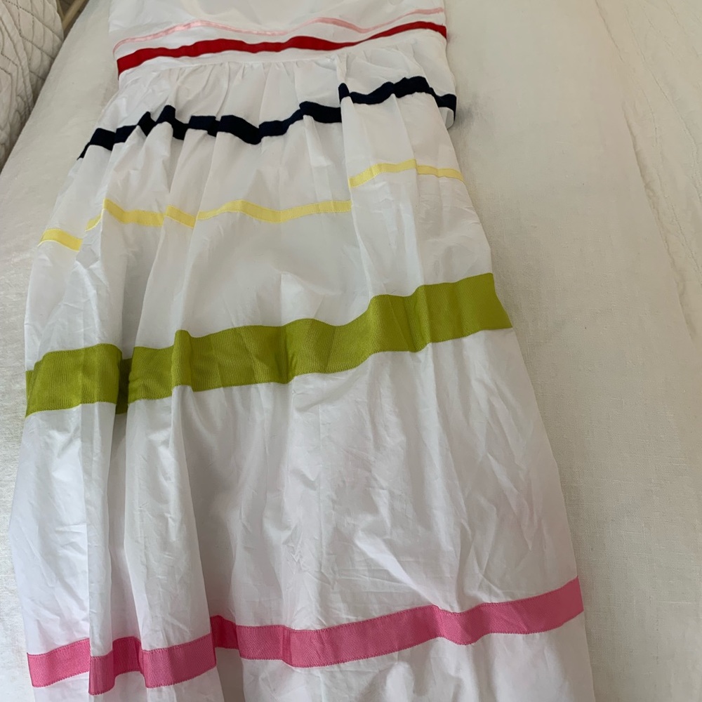 Size  10 obe sleeved dress, J.Crew.  Never worn.  Very  elegant.  Perfect clean